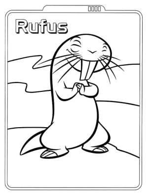 Kim Possible boyama sayfası,  coloring page, Rufus Kim Mümkün, 