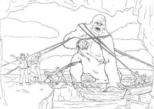 King Kong boyama sayfası,  coloring page, King Kong’u Yakalamak, 