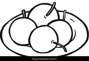 Kiraz boyama sayfası – sevimli karakter, sanatsal çalışma