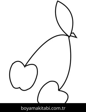 Kiraz boyama sayfası – keyifli zaman, renkli çizimler