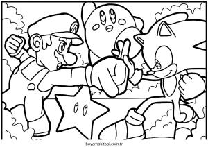 Kirby boyama sayfası – yaratıcılık, eğlenceli etkinlik