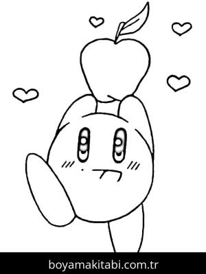 Kirby boyama sayfası – okul öncesi, evde etkinlik