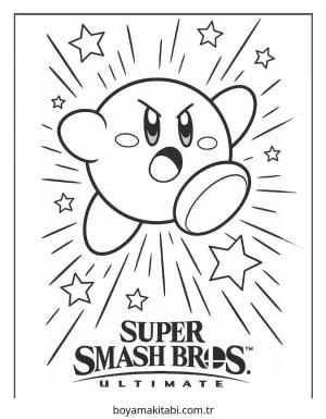 Kirby boyama sayfası – yaratıcılık, eğlenceli etkinlik