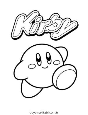 Kirby boyama sayfası – boyama çalışması, yaratıcılığı geliştirir