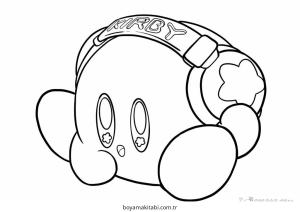 Kirby boyama sayfası – basit çizim, kolay boyama