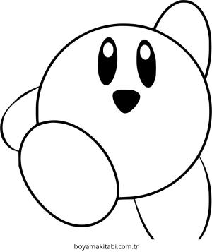 Kirby boyama sayfası – eğitici aktivite, yaratıcılık