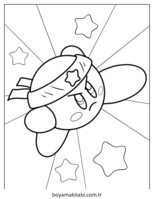 Kirby boyama sayfası – evde etkinlik, ücretsiz yazdır