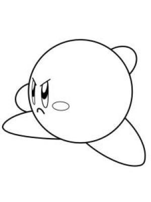 Kirby boyama sayfası,  coloring page, Kızgın Kirby, 