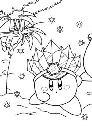 Kirby boyama sayfası,  coloring page, Buz Kirby, 