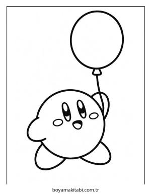 Kirby boyama sayfası – evde etkinlik, ücretsiz yazdır