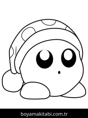 Kirby boyama sayfası – çocuklar için, çizgi film temalı