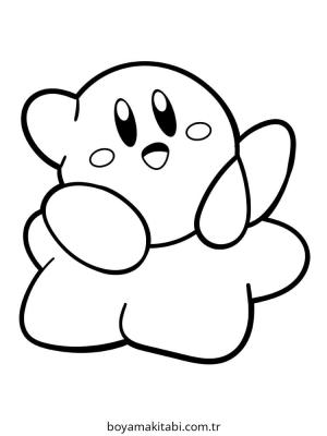 Kirby boyama sayfası – keyifli zaman, renkli çizimler