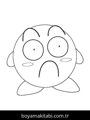 Kirby boyama sayfası – boyama çalışması, yaratıcılığı geliştirir
