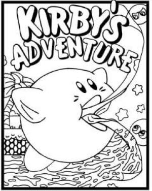 Kirby boyama sayfası,  coloring page, Kirby’nin Macerası, 