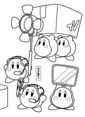 Kirby boyama sayfası,  coloring page, Kawaii Kirby, 