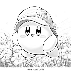 Kirby boyama sayfası – çocuklar için, çizgi film temalı