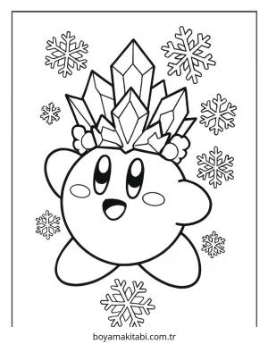 Kirby boyama sayfası – okul öncesi, evde etkinlik
