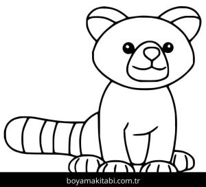 Kırmızı Panda boyama sayfası – ücretsiz yazdır, boyama etkinliği