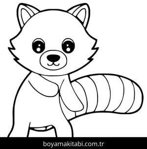 Kırmızı Panda boyama sayfası – yaratıcılığı geliştirir, keyifli zaman