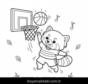 Kırmızı Panda Boyama Sayfaları