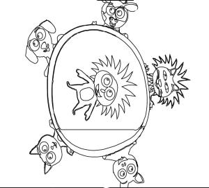 Kirpi Piki boyama sayfası,  coloring page, Çocuklar için Kirpi Puki baskısı, 