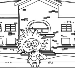 Kirpi Piki boyama sayfası,  coloring page, Kirpi Piki resim, 