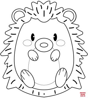 Kirpi boyama sayfası, Hedgehog coloring page, , hedgehog cute hedgehog 