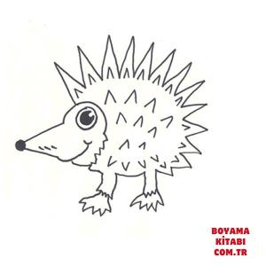 Kirpi boyama sayfası, Hedgehog coloring page, , hedgehog cute hedgehog 