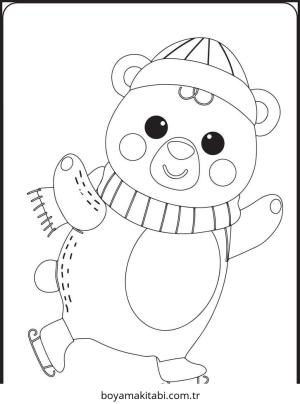 Kış Hayvanları boyama sayfası – ücretsiz yazdır, boyama etkinliği