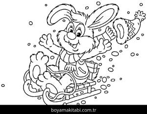 Kış Mevsimi boyama sayfası – yaratıcılık, eğlenceli etkinlik