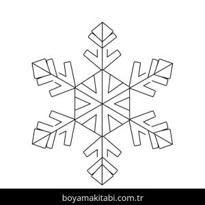 Kış Mevsimi boyama sayfası – basit çizim, kolay boyama