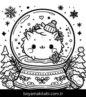 Kış boyama sayfası,  coloring page, , 