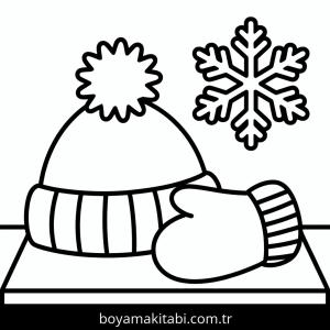 Kış boyama sayfası – ücretsiz yazdır, boyama etkinliği