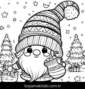 Kış boyama sayfası,  coloring page, , 