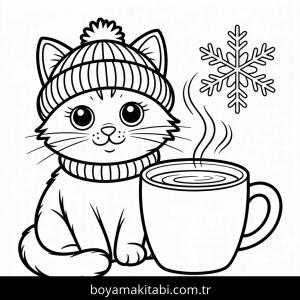 Kış boyama sayfası – yaratıcılık, eğlenceli etkinlik