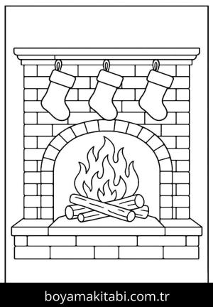 Kış boyama sayfası,  coloring page, , 