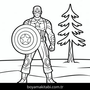 Kış boyama sayfası – kolay boyama, eğitici aktivite