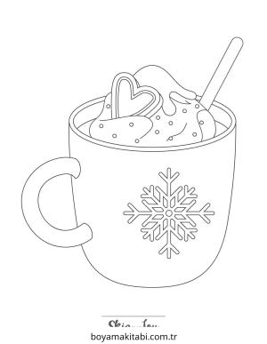 Kış boyama sayfası – yaratıcılık, eğlenceli etkinlik