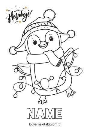 Kış boyama sayfası – boyama çalışması, yaratıcılığı geliştirir