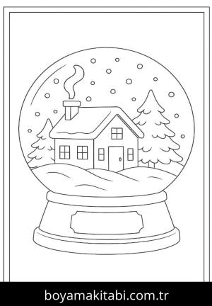 Kış boyama sayfası,  coloring page, , 