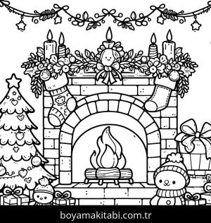 Kış boyama sayfası,  coloring page, , 