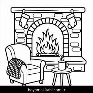 Kış boyama sayfası – eğlenceli etkinlik, el becerilerini geliştirir