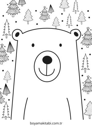 Kış boyama sayfası – okul öncesi, evde etkinlik