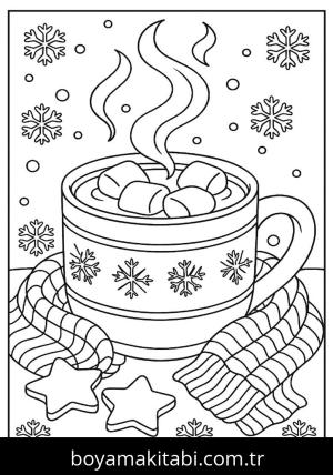 Kış boyama sayfası,  coloring page, , 