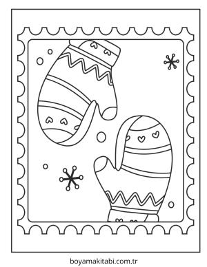 Kış boyama sayfası – yaratıcılığı geliştirir, keyifli zaman