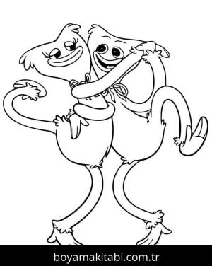 Kissy Missy boyama sayfası – sanatsal çalışma, çocuklar için