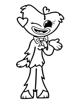 Kissy Missy boyama sayfası,  coloring page, Yazdırılabilir Sevimli Kissy Missy’yi çiz, 