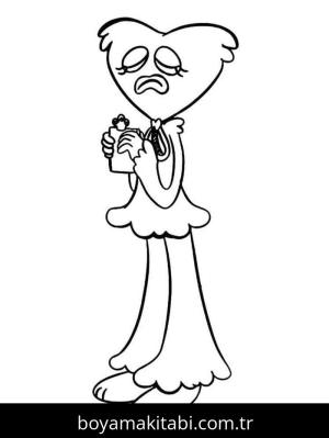 Kissy Missy boyama sayfası – okul öncesi, evde etkinlik