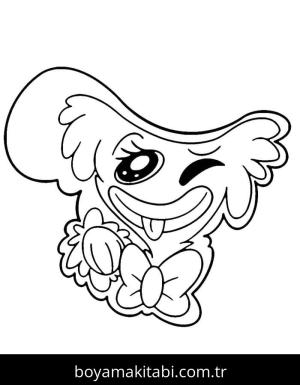 Kissy Missy boyama sayfası – kolay boyama, eğitici aktivite