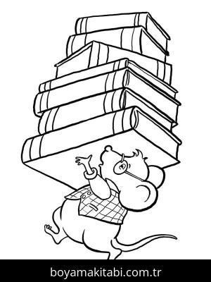 Kitap boyama sayfası – sevimli karakter, sanatsal çalışma